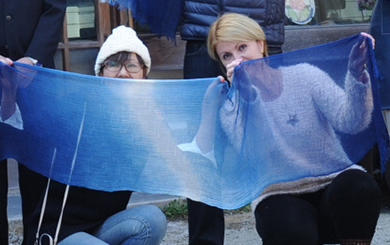 【藍染】藍染ストール染織体験